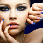plavi smokey eyes