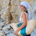 žena na plaži